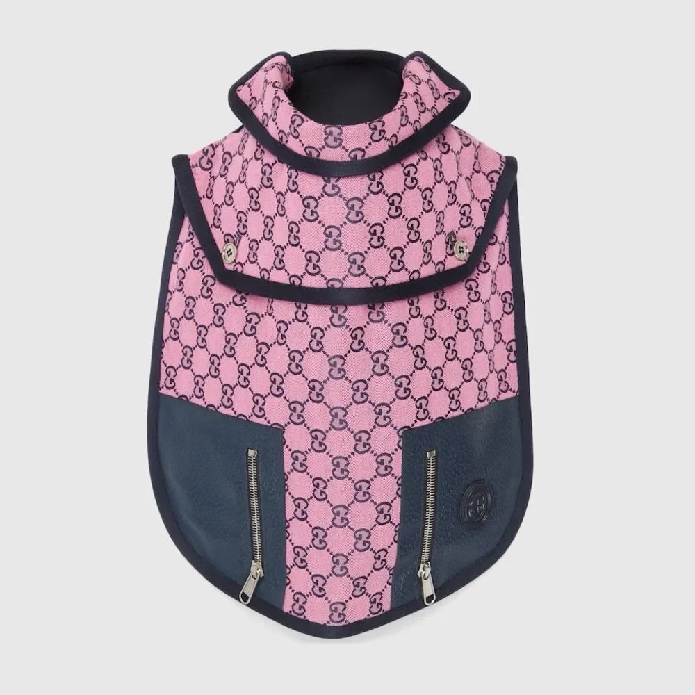 Dog Gucci  GG coatStylish Pink new with box
